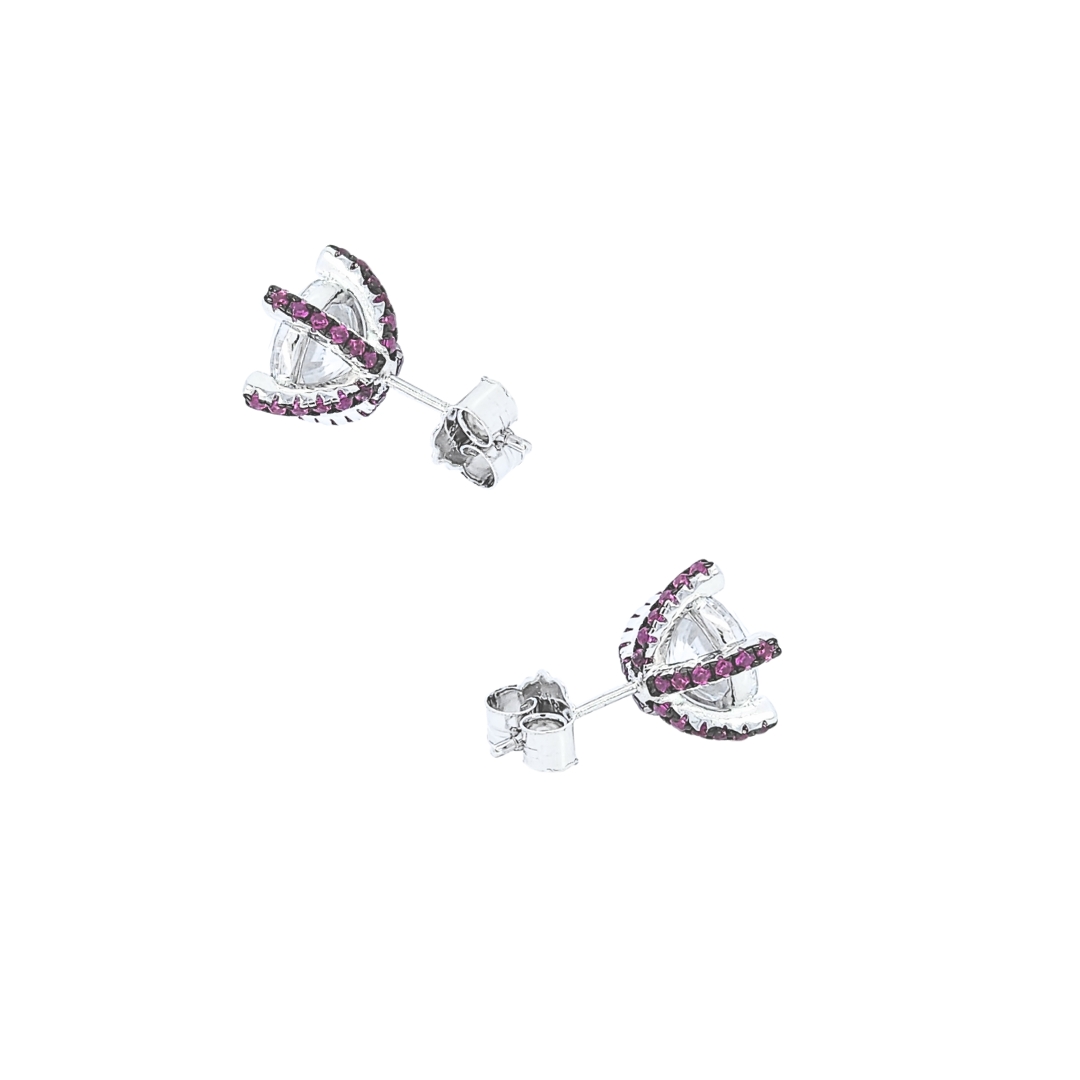 Solitaire red srebrne naušnice Frederiko Solitaire red srebrne naušnice