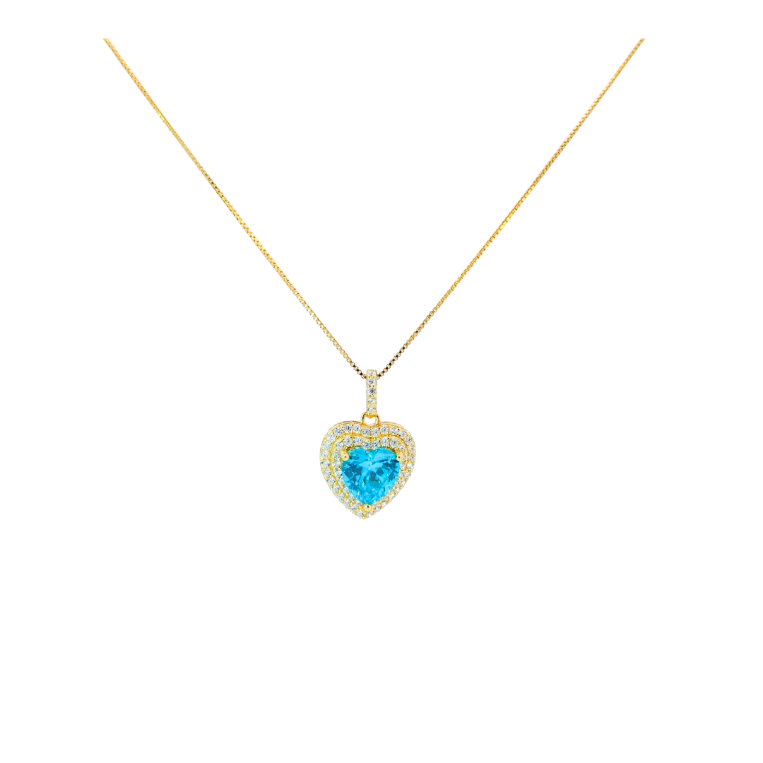 Golden Azure srebrna ogrlica