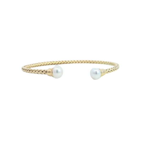 Classy pearl cuff srebrna narukvica