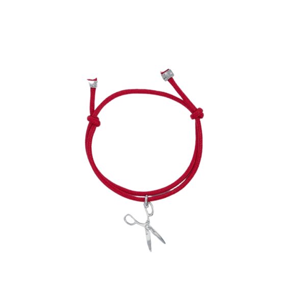 Škare frizerska narukvica red cotton