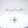 Violinski ključ srebrni prsten