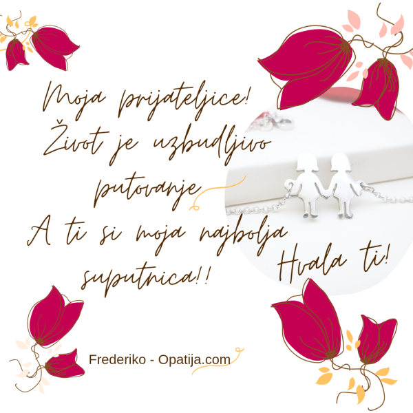 Moja Prijateljice srebrna narukvica
