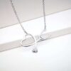 Stetoskop Srce srebrna ogrlica