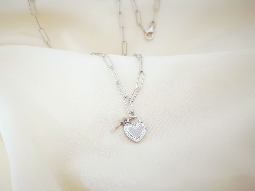 Ljubavni ključ srebrna ogrlica