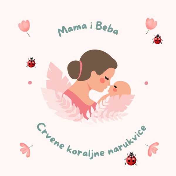 Mama i beba koraljne narukvice