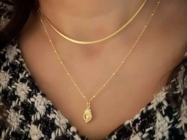 Golden Choker srebrna ogrlica