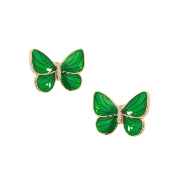 Zeleni leptiri srebrne naušnice