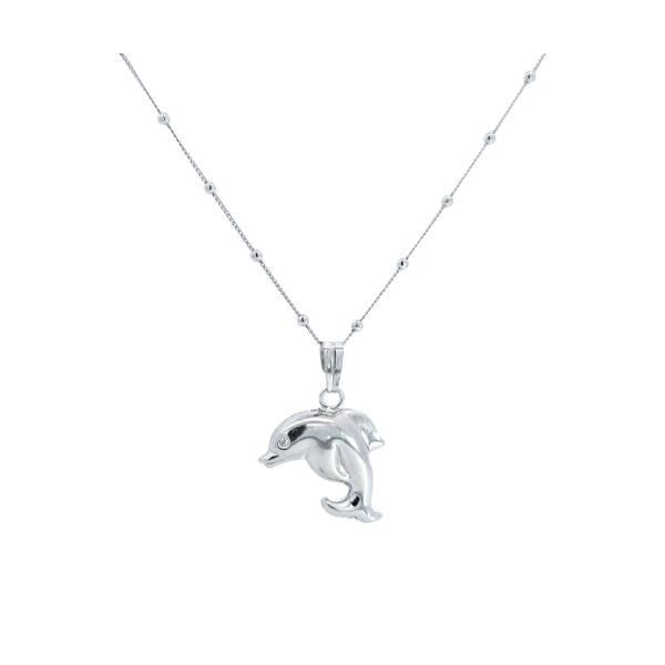 Delfin srebrna ogrlica