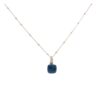 Ocean Blue cube srebrna ogrlica