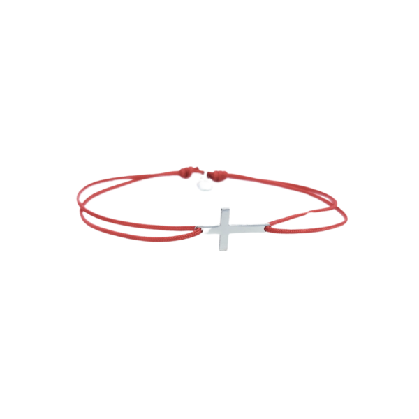Faith križ srebrna narukvica cotton
