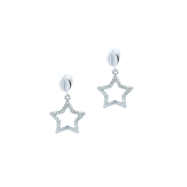 Silver stars srebrne naušnice