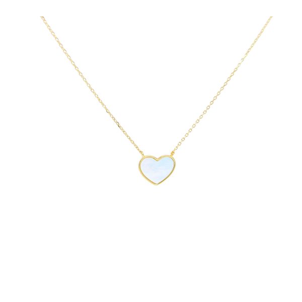 Sweet heart srebrna ogrlica madreperla