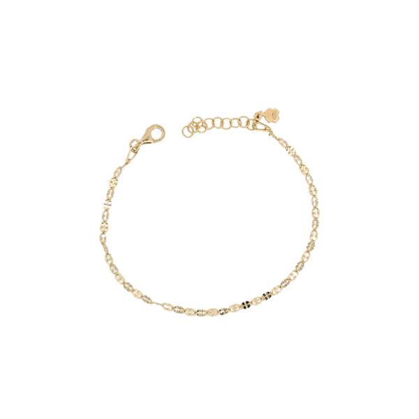 Lip chain srebrna narukvica