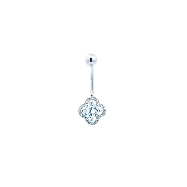 Piercing za pupak djetelina
