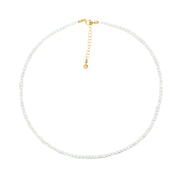 Classy pearl GRACE srebrna ogrlica pozlata
