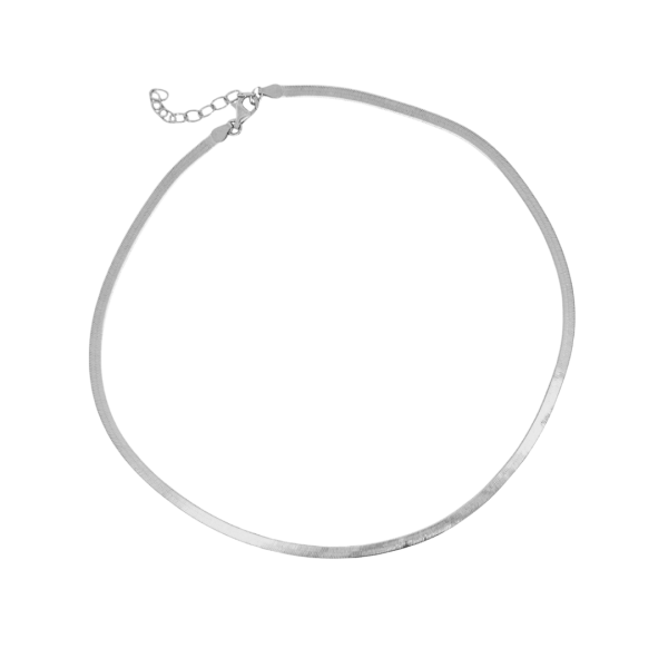 Flat snake chain srebrna ogrlica