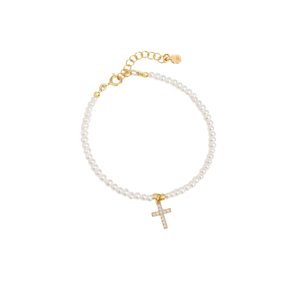 Faith križ classy pearl narukvica
