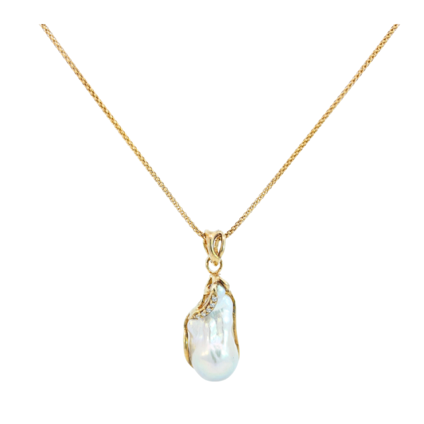 Baroque Pearl srebrna ogrlica